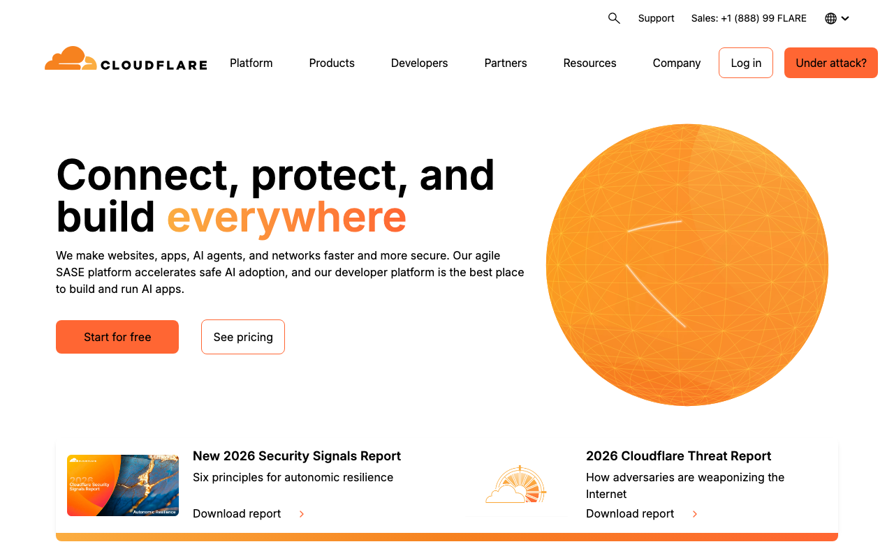 Cloudflare 官网